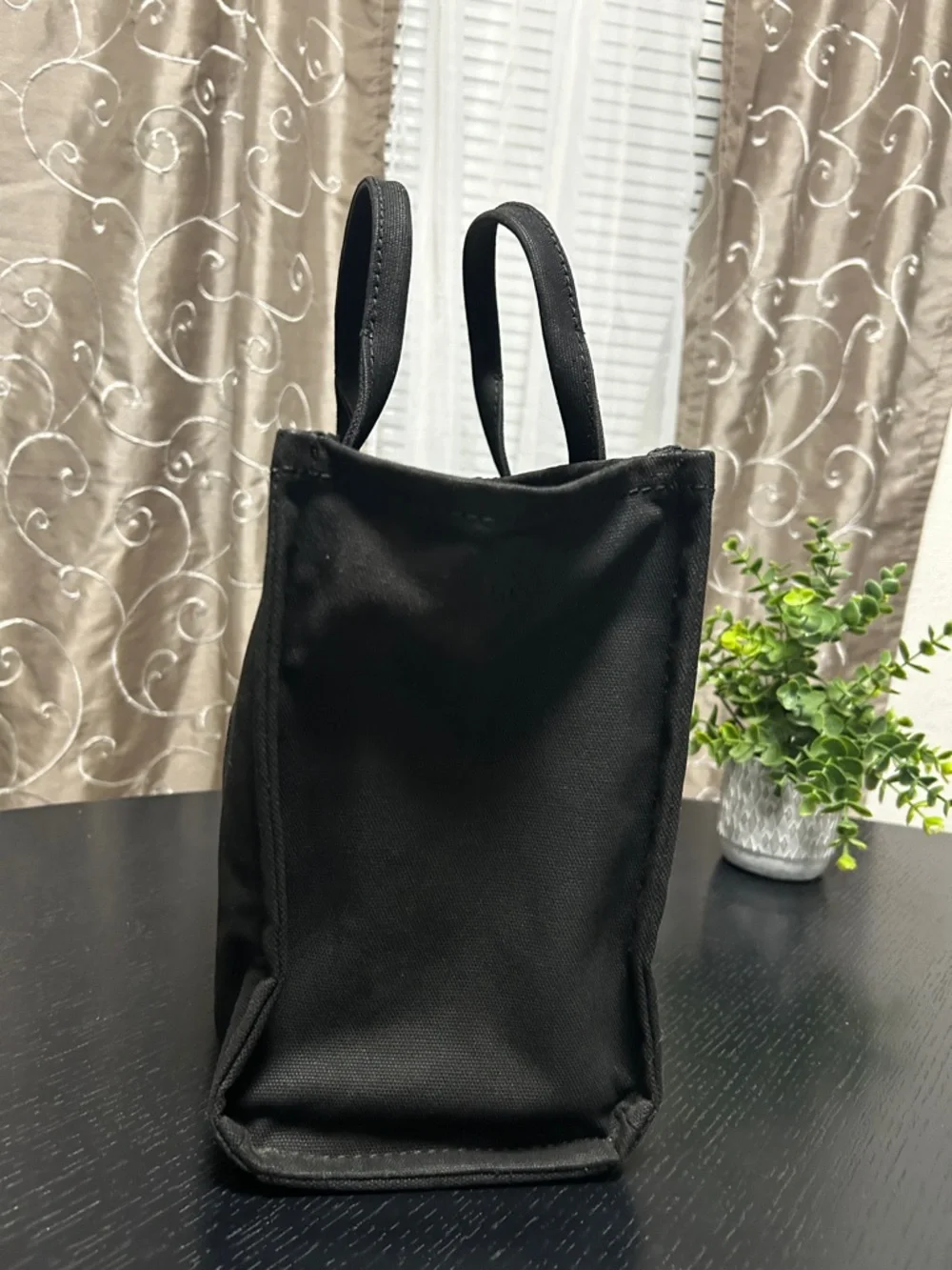 Marc Jacobs Black 'The Tote Bag' Canvas Duffel